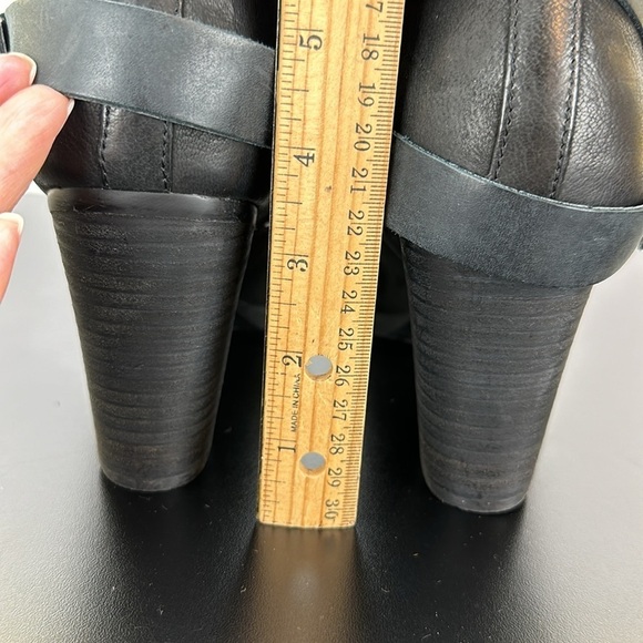 Marc Fisher MFFamous Black Nubuck Leather Mid Calf Boots Booties 10M - Picture 13 of 16